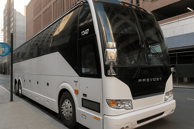 a Youngstown Charter Bus coach bus