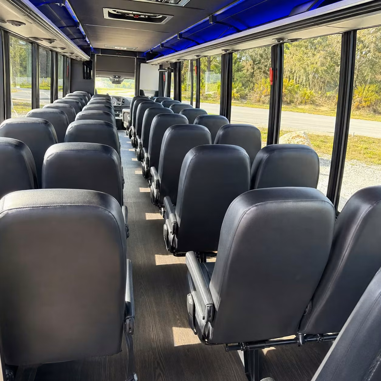 35 passenger minibus inside