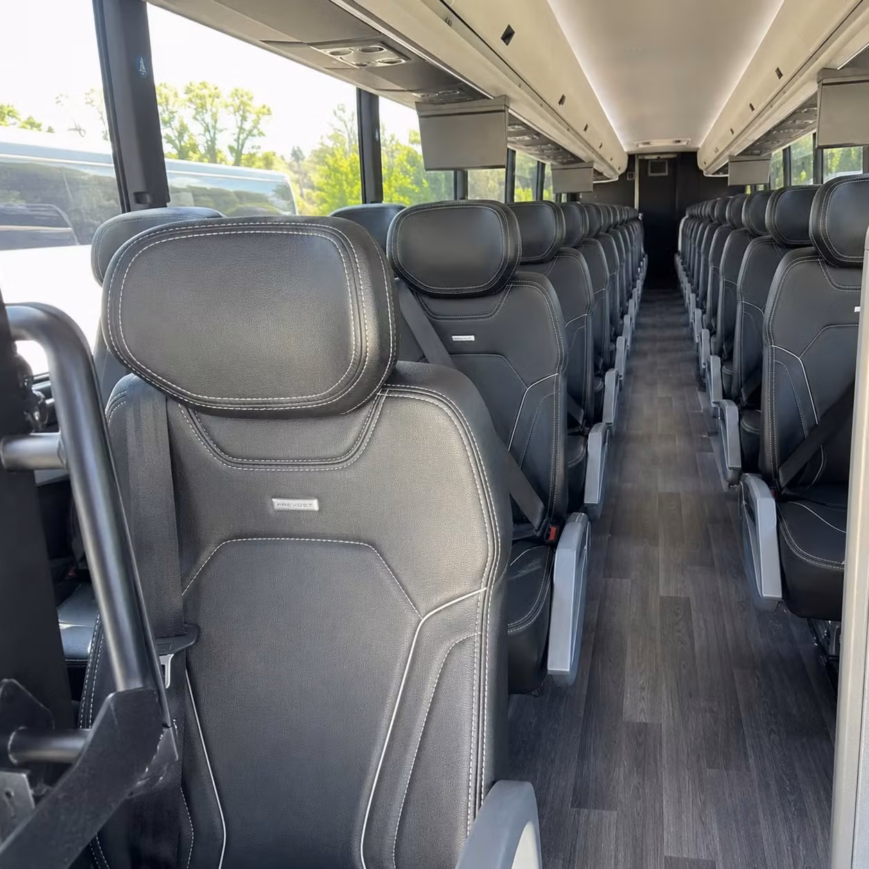 youngstown charter bus rental interior